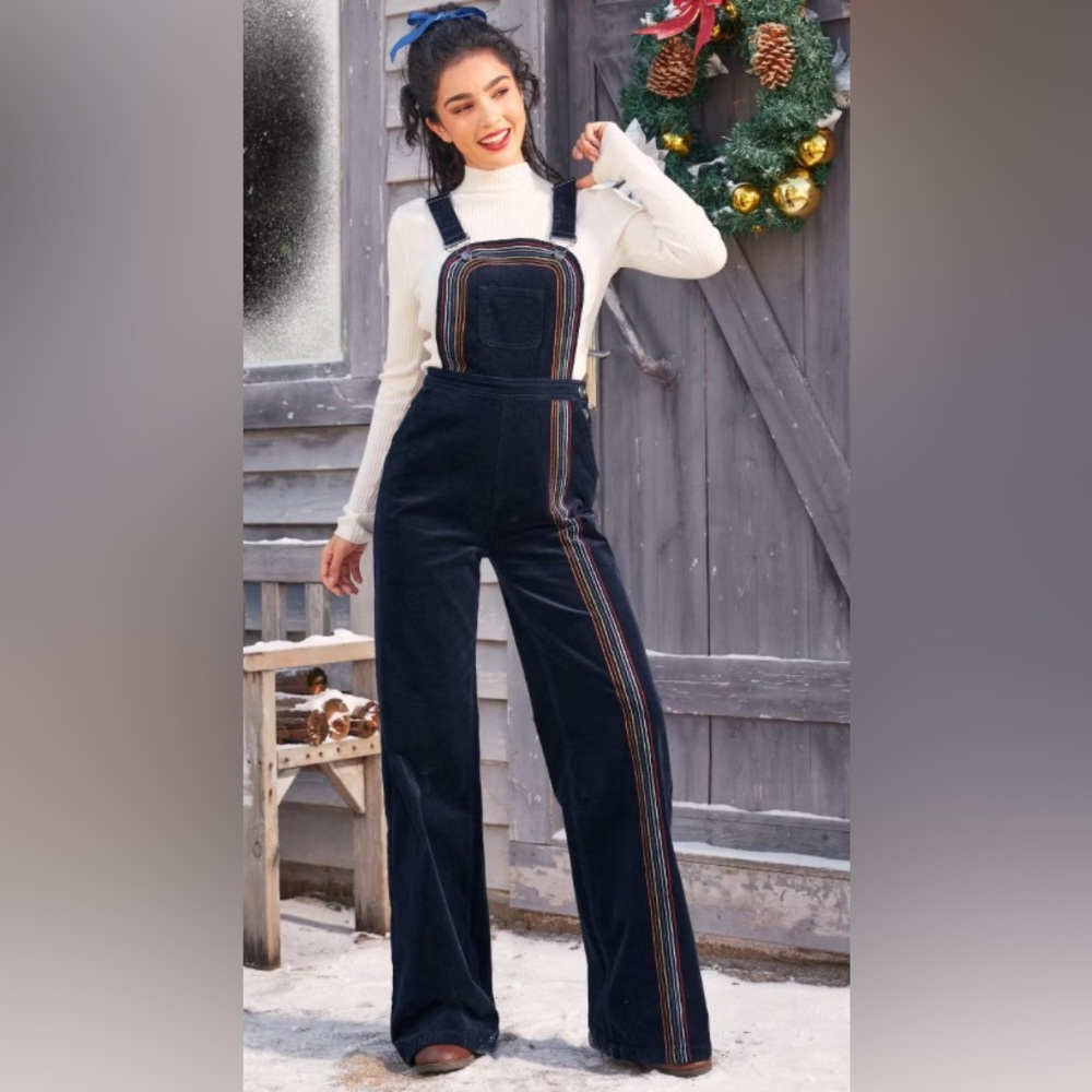 Modcloth Rainbow with Me Corduroy Overalls